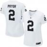 [Game] PRYOR Oakland #2 Womens Football Jersey - Terrelle Pryor Womens Football Jersey (White)_Free Shipping