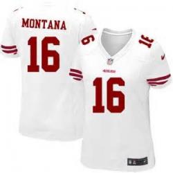 Game]SF #16 Joe Montana womens jersey 