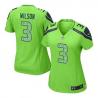 [Game] WILSON Seattle #3 Womens Football Jersey - Russell Wilson Womens Football Jersey (Green)_Free Shipping