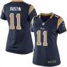 [Game] AUSTIN St. Louis #11 Womens Football Jersey - Tavon Austin Womens Football Jersey (Blue)_Free Shipping