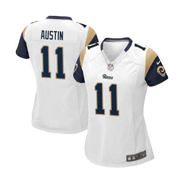 [Game] AUSTIN St. Louis #11 Womens Football Jersey - Tavon Austin Womens Football Jersey (White)_Free Shipping