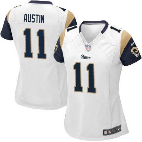 [Game] AUSTIN St. Louis #11 Womens Football Jersey - Tavon Austin Womens Football Jersey (White)_Free Shipping