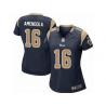 [Game] AMENDOLA St. Louis #16 Womens Football Jersey - Danny Amendola Womens Football Jersey (Blue)_Free Shipping