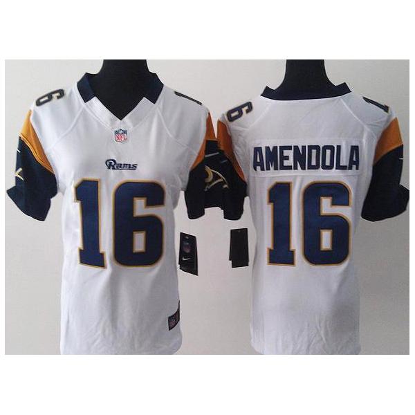 [Game] AMENDOLA St. Louis #16 Womens Football Jersey - Danny Amendola Womens Football Jersey (White)_Free Shipping