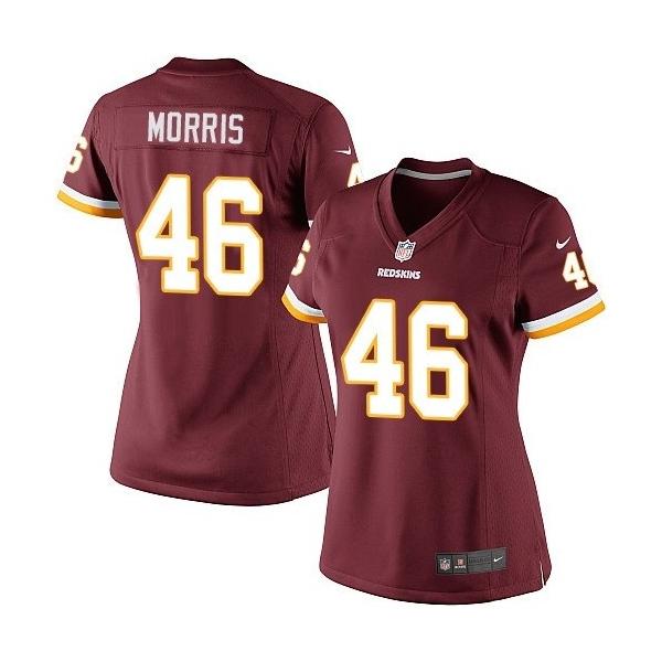 [Game] MORRIS Washington #46 Womens Football Jersey - Alfred Morris Womens Football Jersey (Red)_Free Shipping