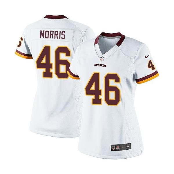 [Game] MORRIS Washington #46 Womens Football Jersey - Alfred Morris Womens Football Jersey (White)_Free Shipping