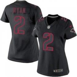 [Impact Limited] RYAN Atlanta #2 Womens Football Jersey - Matt Ryan Womens Football Jersey_Free Shipping