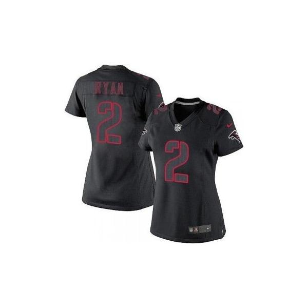 [Impact Limited] RYAN Atlanta #2 Womens Football Jersey - Matt Ryan Womens Football Jersey_Free Shipping