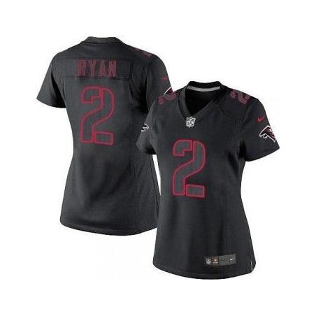 [Impact Limited] RYAN Atlanta #2 Womens Football Jersey - Matt Ryan Womens Football Jersey_Free Shipping