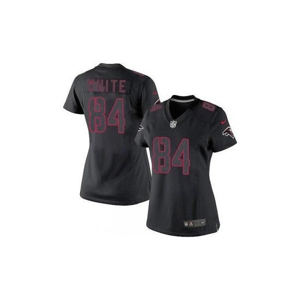 [Impact Limited] WHITE Atlanta #84 Womens Football Jersey - Roddy White Womens Football Jersey_Free Shipping