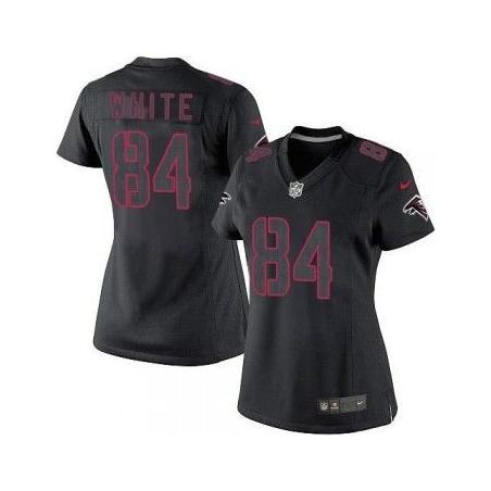 [Impact Limited] WHITE Atlanta #84 Womens Football Jersey - Roddy White Womens Football Jersey_Free Shipping