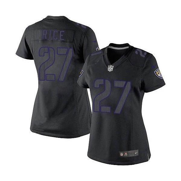 [Impact Limited] RICE Baltimore #27 Womens Football Jersey - Ray Rice Womens Football Jersey_Free Shipping