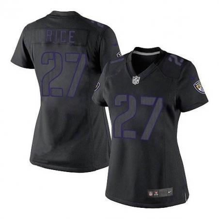 [Impact Limited] RICE Baltimore #27 Womens Football Jersey - Ray Rice Womens Football Jersey_Free Shipping