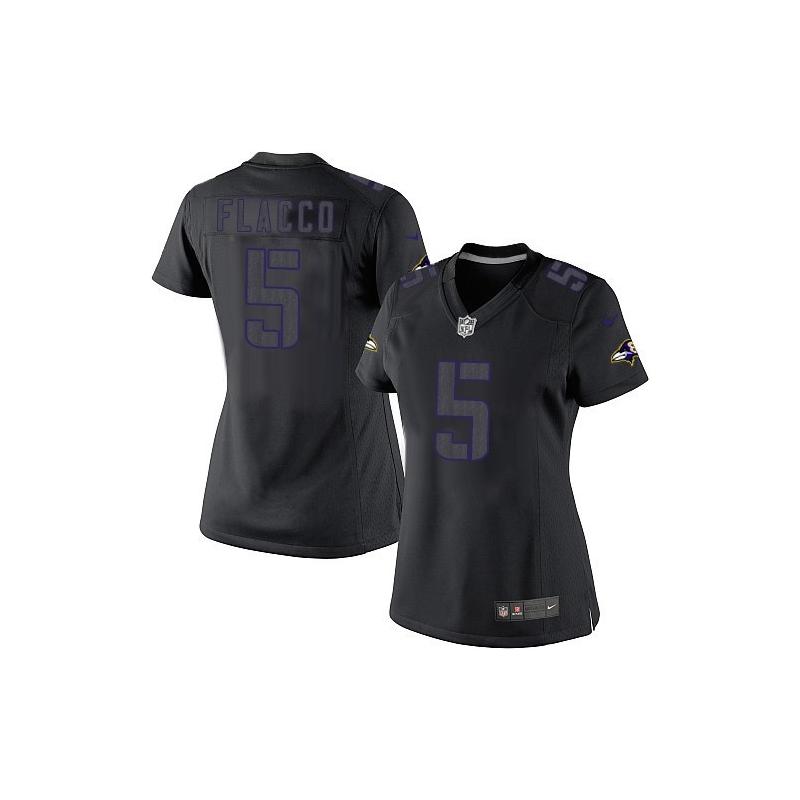 [Impact Limited] FLACCO Baltimore #5 Womens Football Jersey - Joe Flacco Womens Football Jersey_Free Shipping