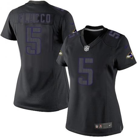 [Impact Limited] FLACCO Baltimore #5 Womens Football Jersey - Joe Flacco Womens Football Jersey_Free Shipping