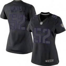 [Impact Limited] LEWIS Baltimore #52 Womens Football Jersey - Ray Lewis Womens Football Jersey_Free Shipping