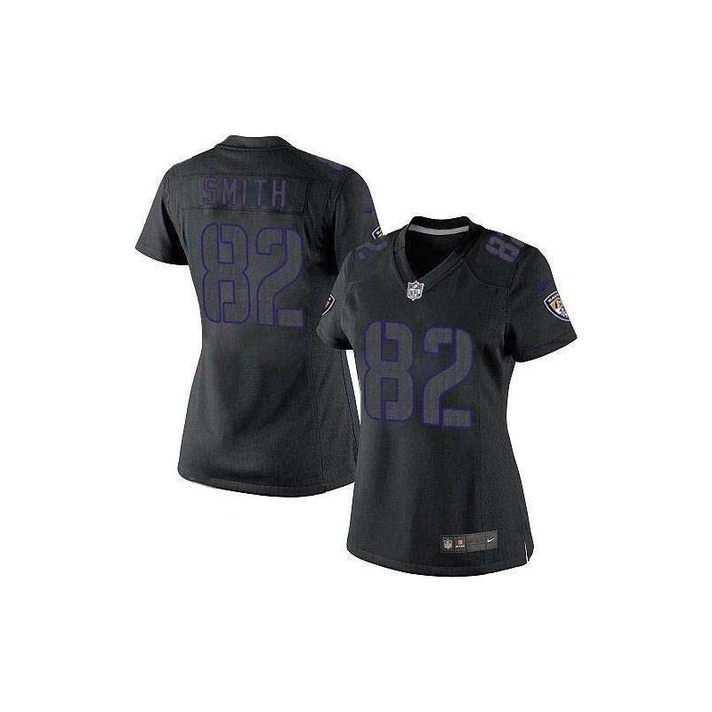 [Impact Limited] SMITH Baltimore #82 Womens Football Jersey - Torrey Smith Womens Football Jersey_Free Shipping