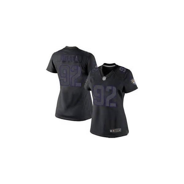 [Impact Limited] NGATA Baltimore #92 Womens Football Jersey - Haloti Ngata Womens Football Jersey_Free Shipping