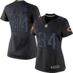 [Impact Limited] PAYTON Chicago #34 Womens Football Jersey - Walter Payton Womens Football Jersey_Free Shipping