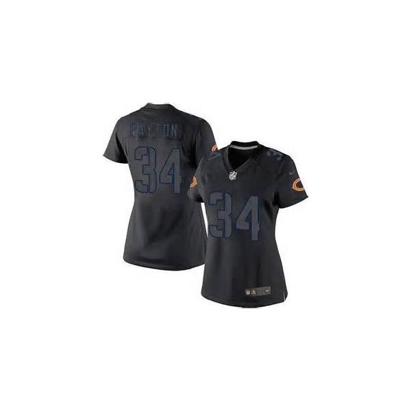 [Impact Limited] PAYTON Chicago #34 Womens Football Jersey - Walter Payton Womens Football Jersey_Free Shipping