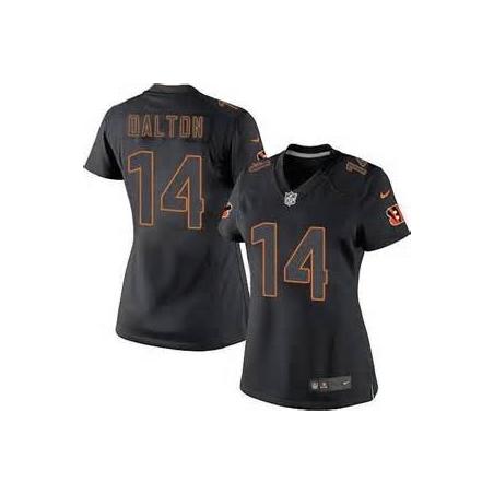 [Impact Limited] DALTON Cincinnati #14 Womens Football Jersey - Andy Dalton Womens Football Jersey_Free Shipping