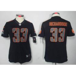 [Impact Limited] RICHARDSON Cleveland #33 Womens Football Jersey - Trent Richardson Womens Football Jersey_Free Shipping