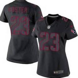 [Impact Limited] FOSTER Houston #23 Womens Football Jersey - Arian Foster Womens Football Jersey_Free Shipping