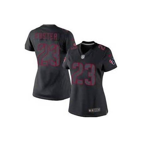 [Impact Limited] FOSTER Houston #23 Womens Football Jersey - Arian Foster Womens Football Jersey_Free Shipping