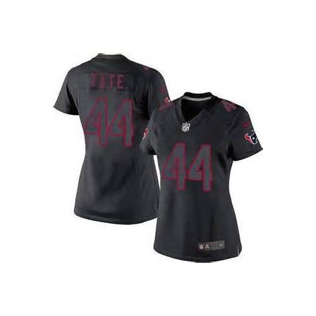 [Impact Limited] TATE Houston #44 Womens Football Jersey - Ben Tate Womens Football Jersey_Free Shipping