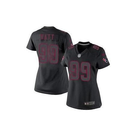 [Impact Limited] WATT Houston #99 Womens Football Jersey - J.J. Watt Womens Football Jersey_Free Shipping