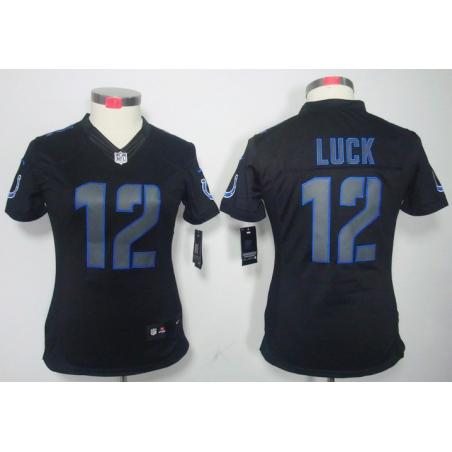 [Impact Limited] LUCK Indianapolis #12 Womens Football Jersey - Andrew Luck Womens Football Jersey_Free Shipping