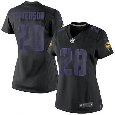 [Impact Limited] PETERSON Minnesota #28 Womens Football Jersey - Adrian Peterson Womens Football Jersey_Free Shipping