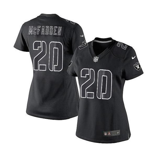 [Impact Limited] MCFADDEN Oakland #20 Womens Football Jersey - Darren McFadden Womens Football Jersey_Free Shipping