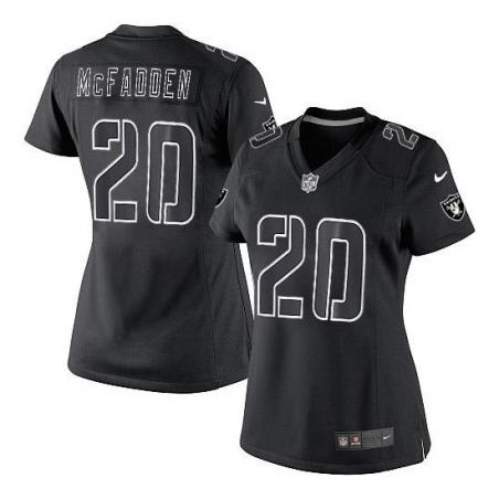 [Impact Limited] MCFADDEN Oakland #20 Womens Football Jersey - Darren McFadden Womens Football Jersey_Free Shipping