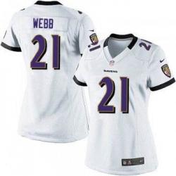 [Limited] WEBB Baltimore #21 Womens Football Jersey - Lardarius Webb Womens Football Jersey (White)_Free Shipping