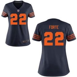 [Limited] FORTE Chicago #22 Womens Football Jersey - Matt Forte Womens Football Jersey (Blue Orange Number)_Free Shipping