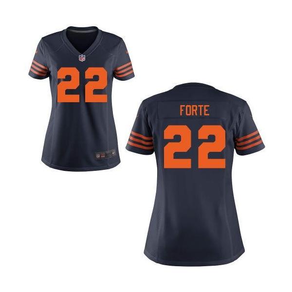 [Limited] FORTE Chicago #22 Womens Football Jersey - Matt Forte Womens Football Jersey (Blue Orange Number)_Free Shipping