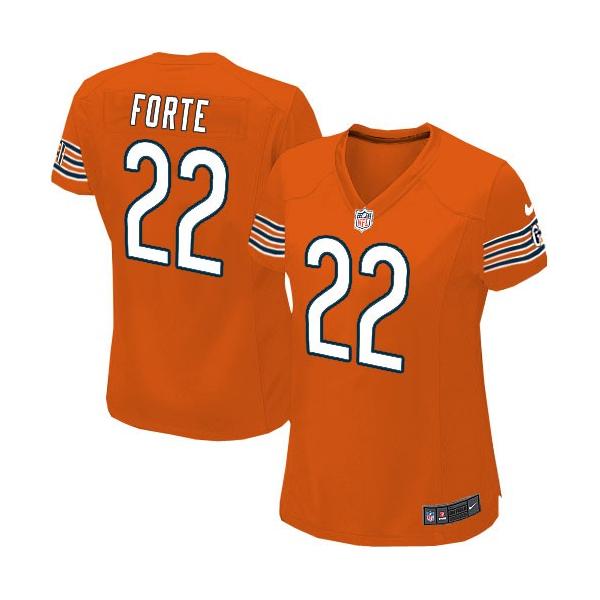 [Limited] FORTE Chicago #22 Womens Football Jersey - Matt Forte Womens Football Jersey (Orange)_Free Shipping