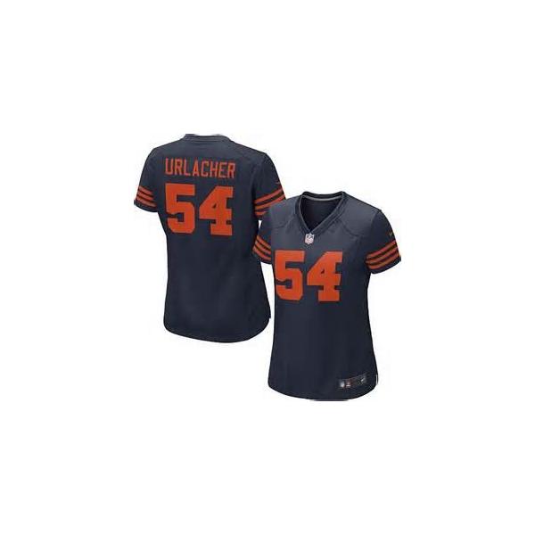 [Limited] URLACHER Chicago #54 Womens Football Jersey - Brian Urlacher Womens Football Jersey (Blue Orange Number)_Free Shipping