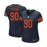 [Limited] PEPPERS Chicago #90 Womens Football Jersey - Julius Peppers Womens Football Jersey (Blue Orange Number)_Free Shipping