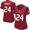 [Limited] JOSEPH Houston #24 Womens Football Jersey - Johnathan Joseph Womens Football Jersey (Red)_Free Shipping