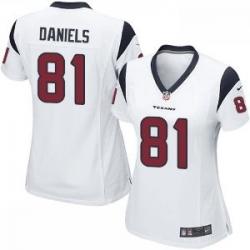 [Limited] DANIELS Houston #81 Womens Football Jersey - Owen Daniels Womens Football Jersey (White)_Free Shipping