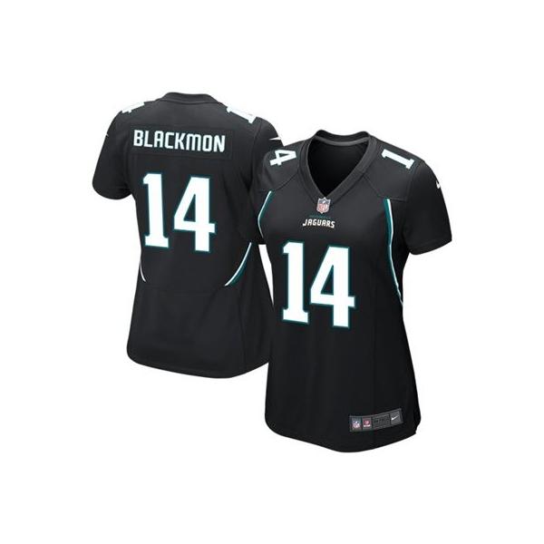 [Limited] BLACKMON Jacksonville #14 Womens Football Jersey - Justin Blackmon Womens Football Jersey (Black)_Free Shipping