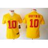 [Limited] GRIFFIN III Washington #10 Womens Football Jersey - Robert Griffin III Womens Football Jersey (Yellow)_Free Shipping