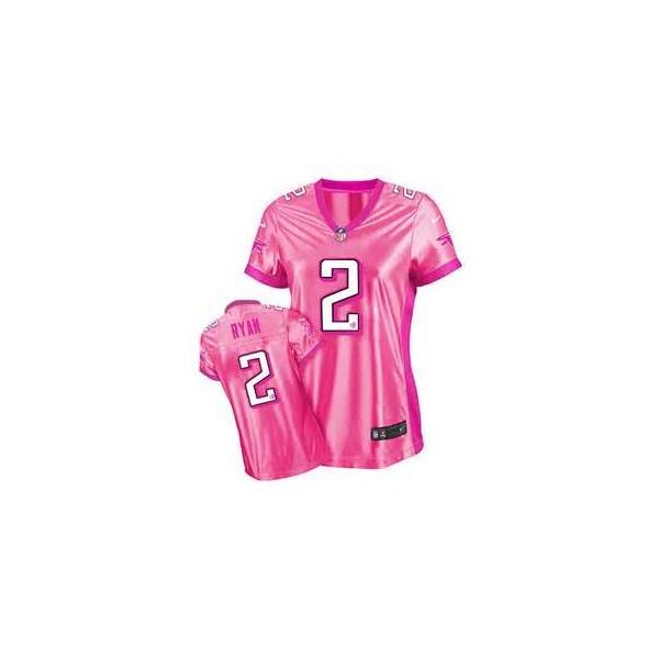 [Love pink III] RYAN Atlanta #2 Womens Football Jersey - Matt Ryan Womens Football Jersey (Pink)_Free Shipping