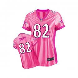 [Love pink III] SMITH Baltimore #82 Womens Football Jersey - Torrey Smith Womens Football Jersey (Pink)_Free Shipping