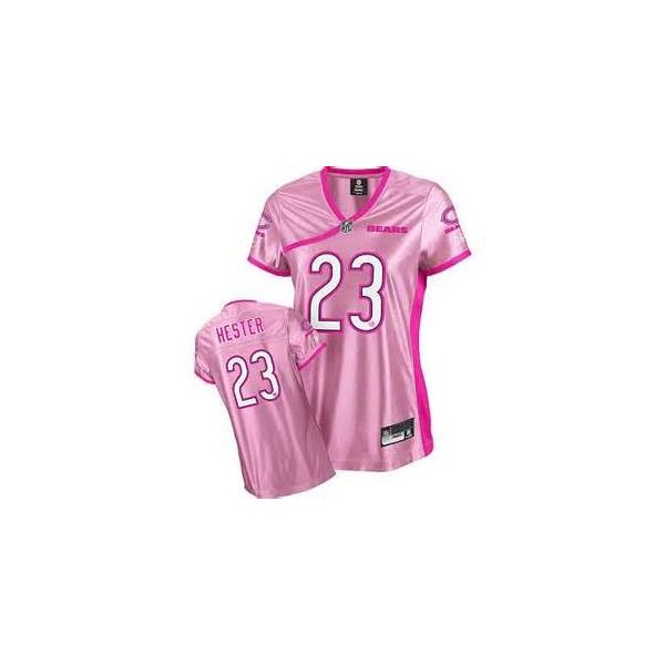 [Love pink] HESTER Chicago #23 Womens Football Jersey - Devin Hester Womens Football Jersey (Pink)_Free Shipping