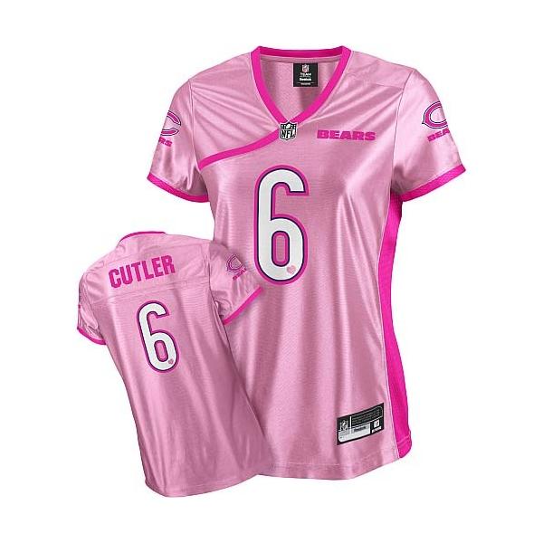 [Love pink] CULTER Chicago #6 Womens Football Jersey - Jay Culter Womens Football Jersey (Pink)_Free Shipping