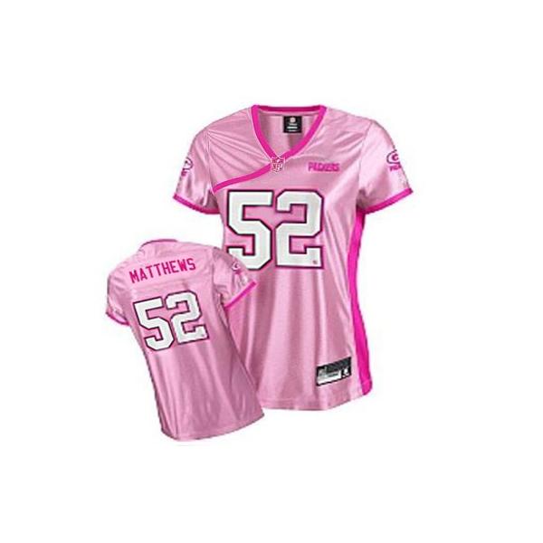 [Love pink]Green Bay #52 Clay Matthews womens jersey Free shipping