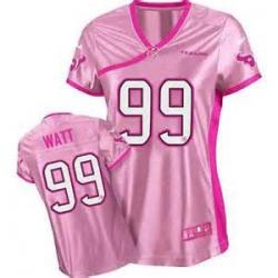 [Love pink] WATT Houston #99 Womens Football Jersey - J.J Watt Womens Football Jersey (Pink)_Free Shipping